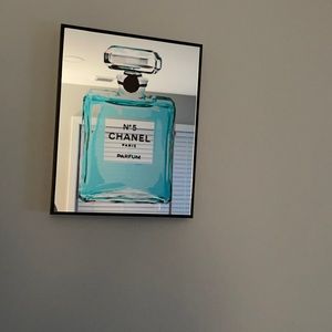 Mirrored Chanel Paris Perfume Wall Art